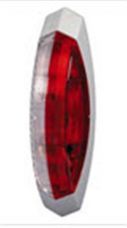 Hella contourlicht opbouw rood/ wit links 122x39mm (1 stuk) 