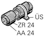 Truma E-2400 luchttoevoerslang ZR24 p/m