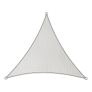 Livin'outdoor schaduwdoek Iseo HDPE driehoek 3.6m wit