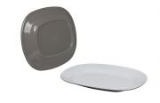 Bo-Camp Schaal 100% Melamine 31x25x3 cm Two-Tone taupe
