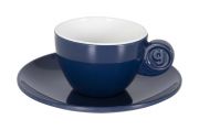 Gimex Solid Line Espresso set Blauw & Wit 85 ml 2 Pieces