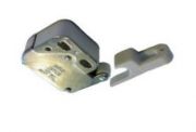 Metalen snapper ‘Mini-latch’ met tegenplaat 38 x 27 mm BRUIN