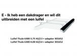 Thule 6300 Adapter + afdichtingskit dakdrager Ducato H2L3 / H2/L4
